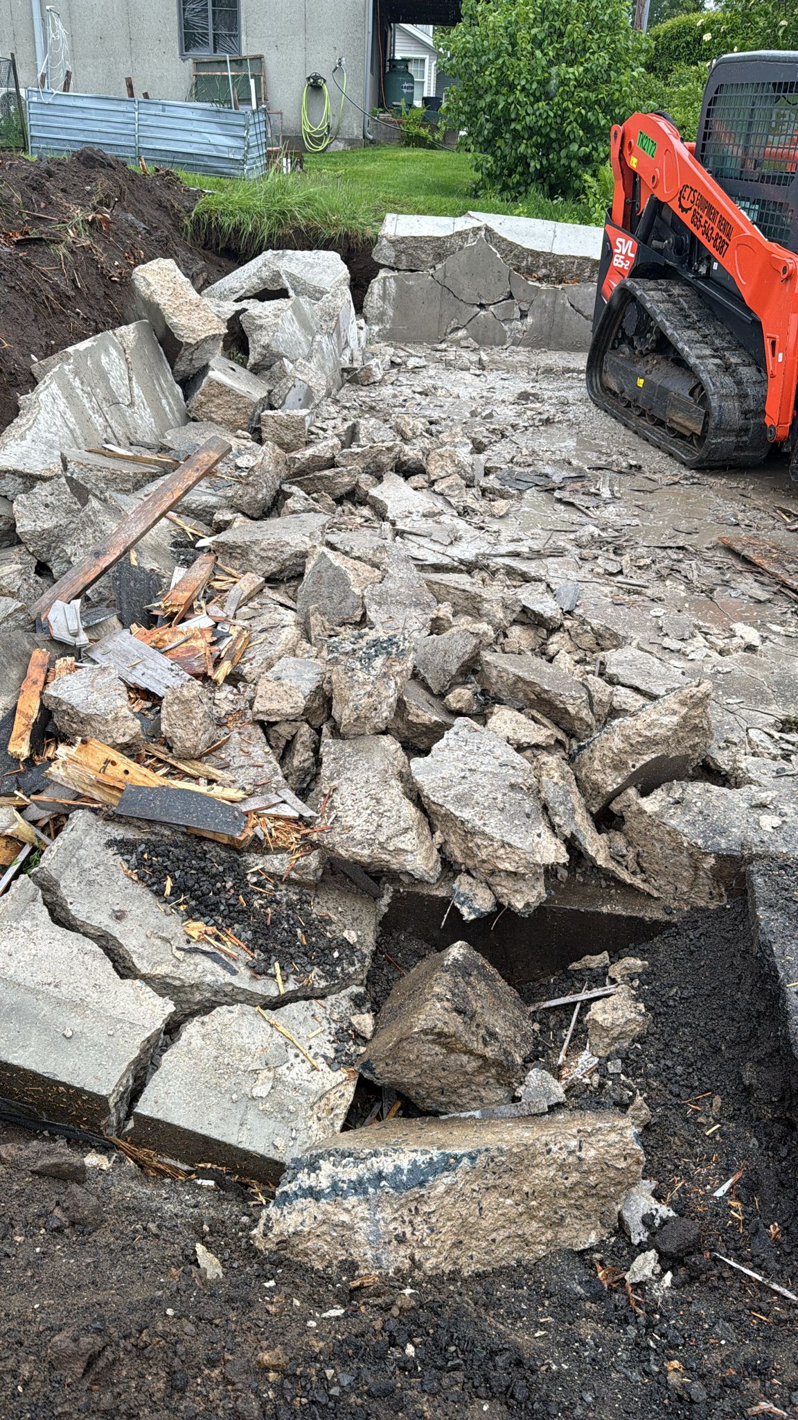 Concrete Removal - 10 Naugus Av Marblehead
